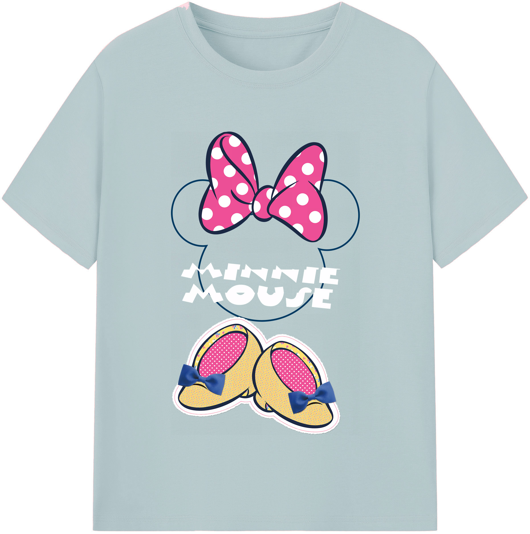 （画像用） ミッキーマウス Mickey Mouse 綿100％半袖Tシャツ（フロントプリント）